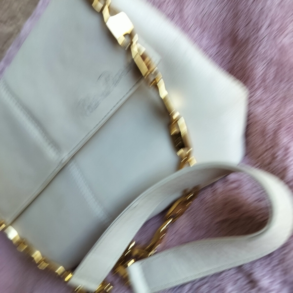Vintage Paloma Picasso Cream Leather Shoulder Bag - Picture 3 of 9